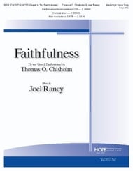 Faithfulness Vocal Solo & Collections sheet music cover Thumbnail